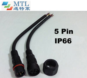 Waterproof connector 5 pin