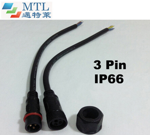 Waterproof connector 3 pin