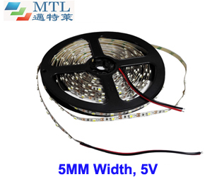 5V 3528 LED strip 5MM width 60 LED/M