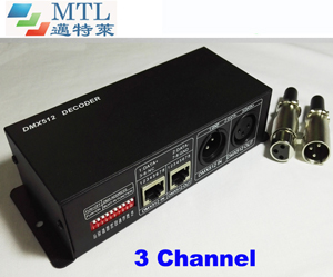 DMX Decoder 3 channel for RGB LED