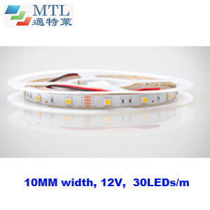 30 LED/M 10MM width 12V 5050 LED strip