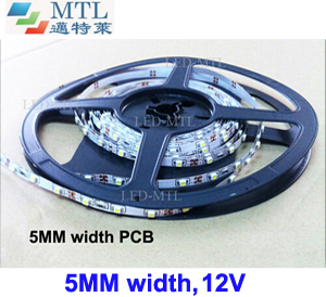 12V 3528 LED strip 5MM width 60LED/M