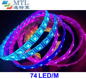 WS2812B IC 74LED/M 5050 RGB LED strip individually addressab